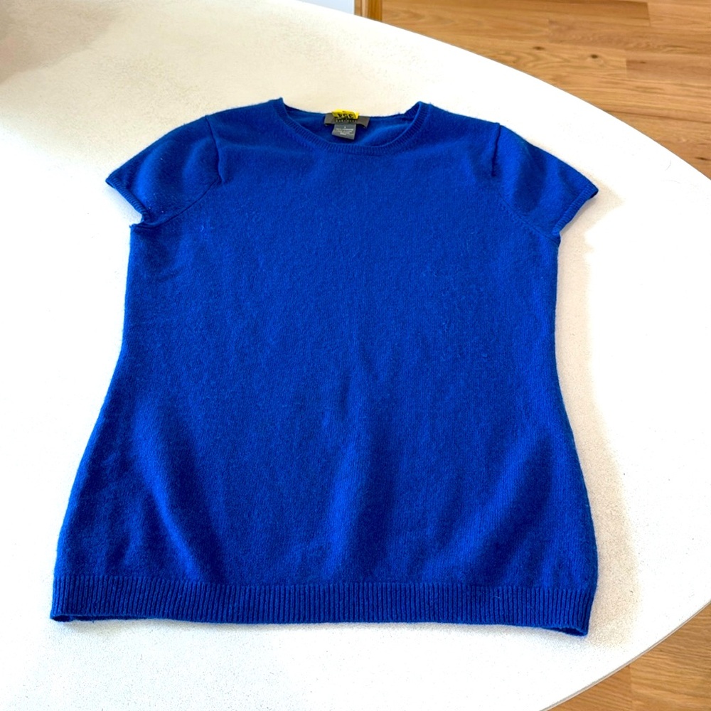 Neiman Marcus Cashmere Collection Scoop Neck 100% Cashmere Sweater Women’s S